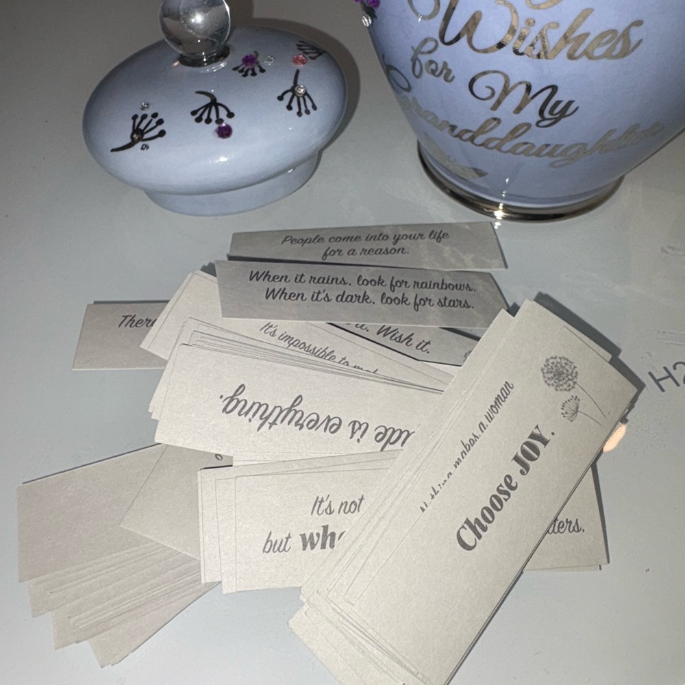 Heirloom Porcelain Musical Wish Jar For Granddaughters